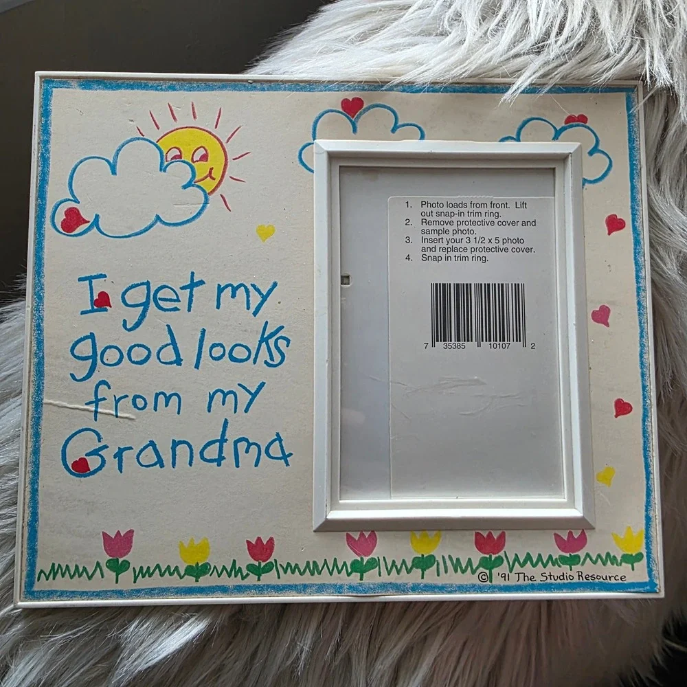 Vintage 1991 Ultraframe Grandma Photo Frame 90s Y2K Nostalgia Deadstock 3.5x5
